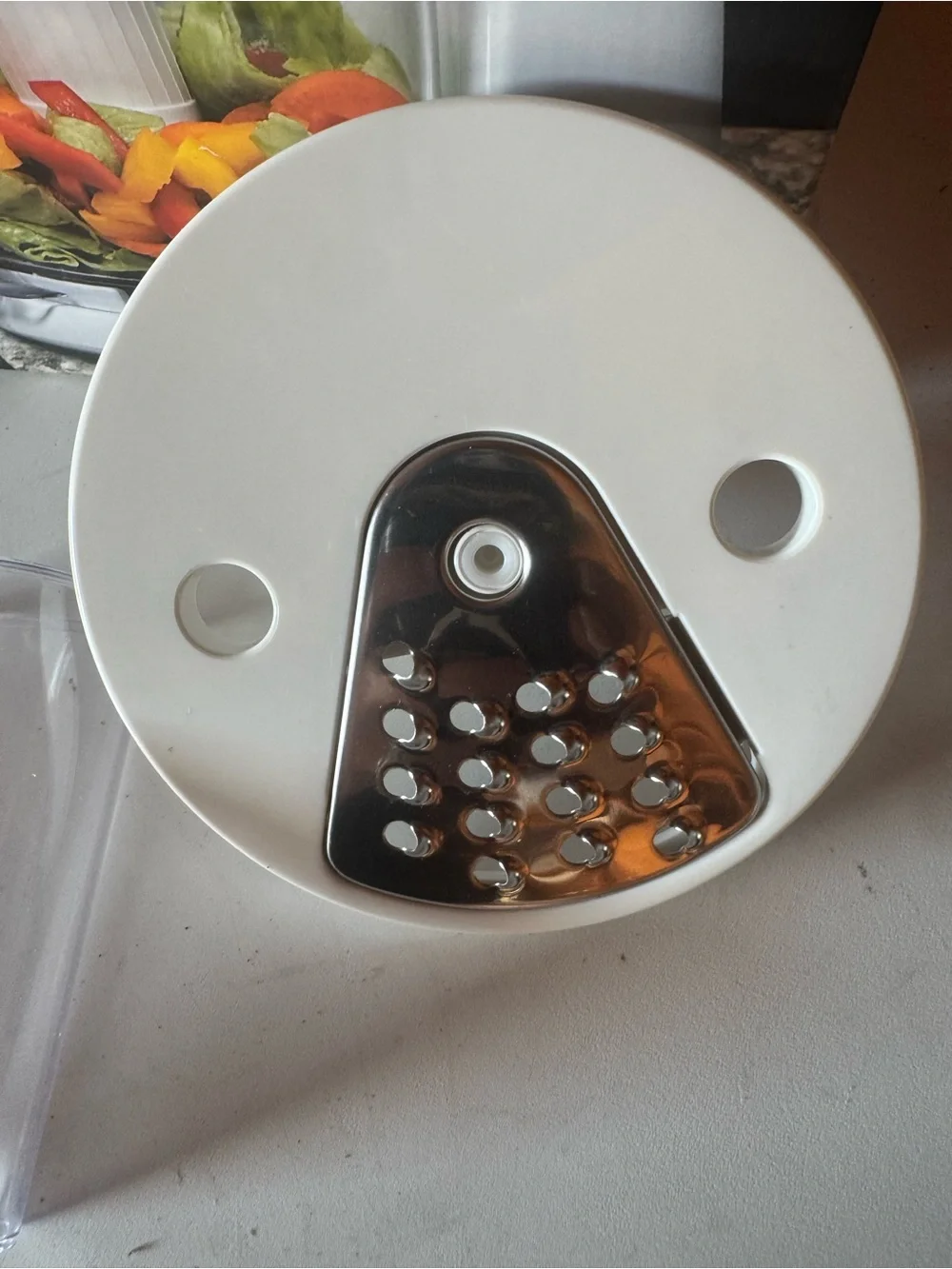 Compact Food Processor in Clear and White - Multi-Function Chopper